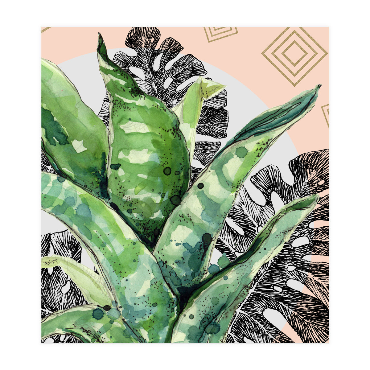 Abstract nature and geometrics  (Print Only)