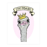 Fabulous Ostrich (Print Only) thumbnail
