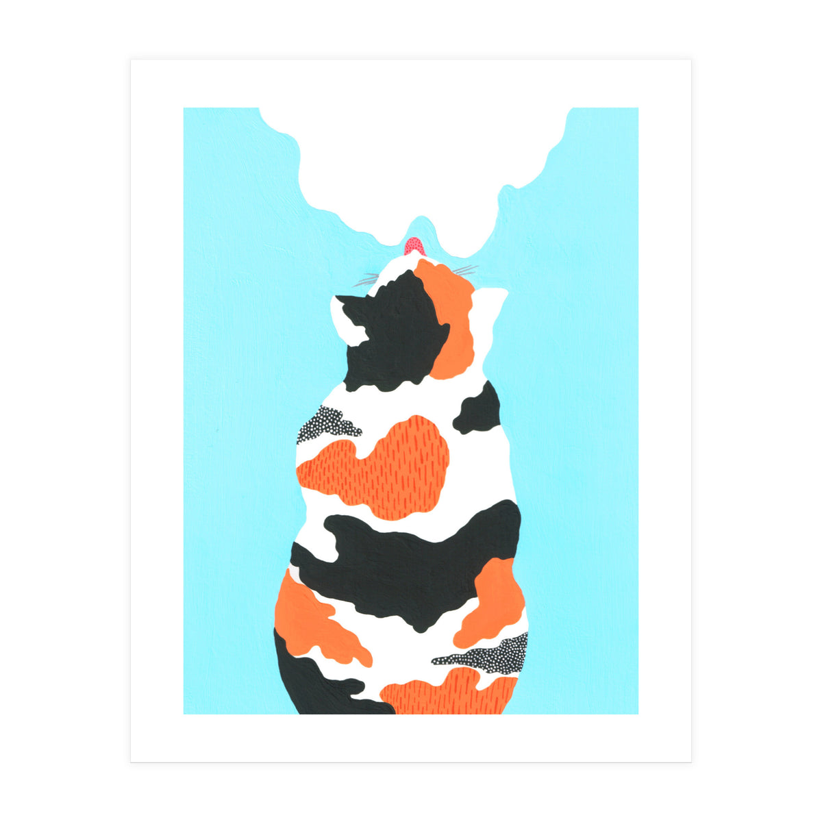 Tri Colored Calico Cat (Print Only)