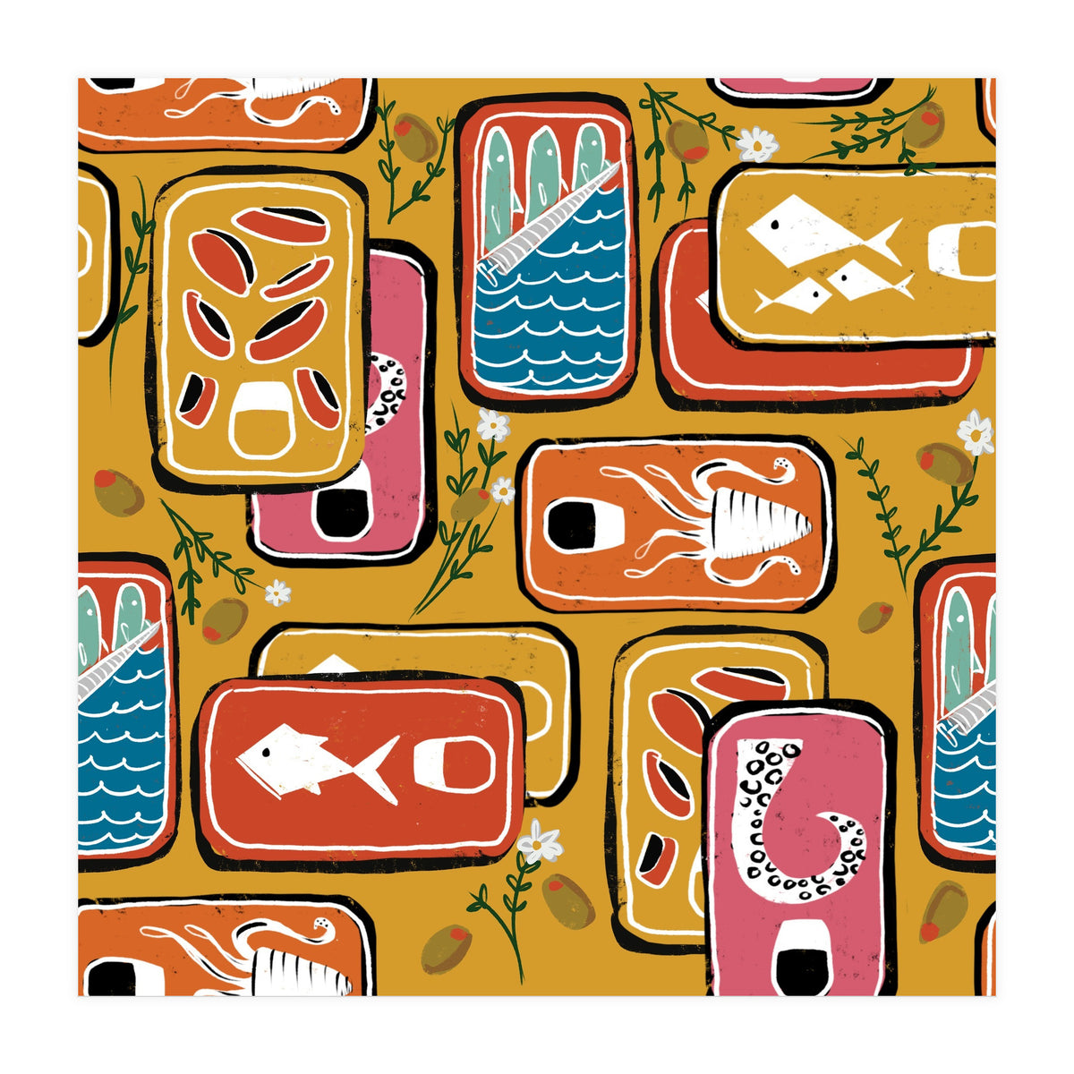 Canned Goods Yellow (Print Only)