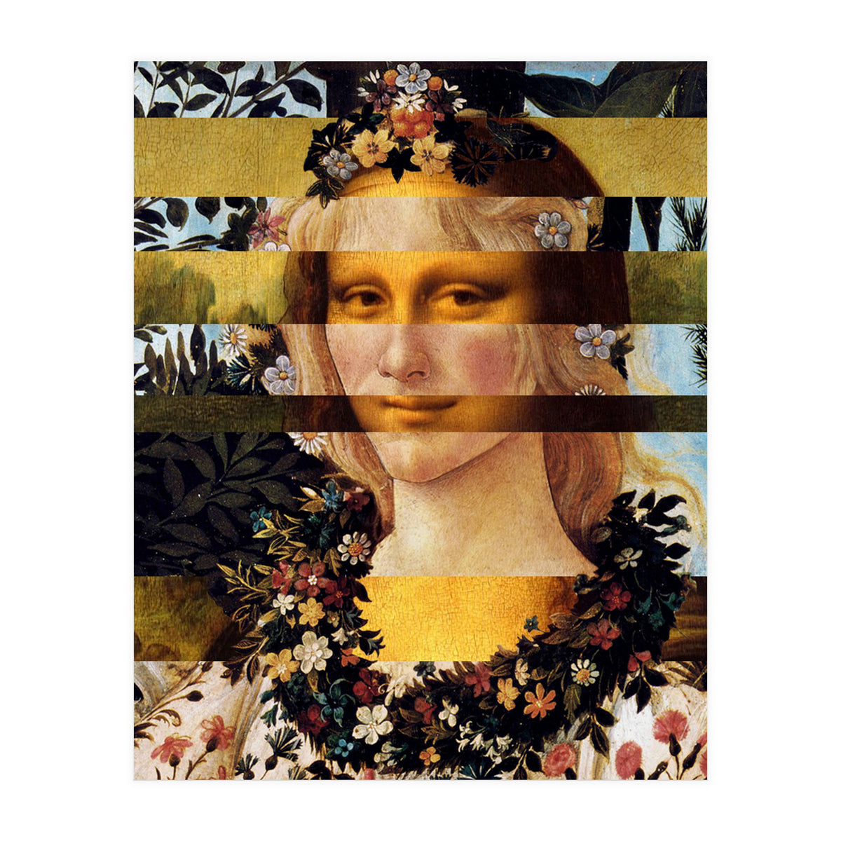 Leonardos Mona Lisa  Botticell (Print Only)