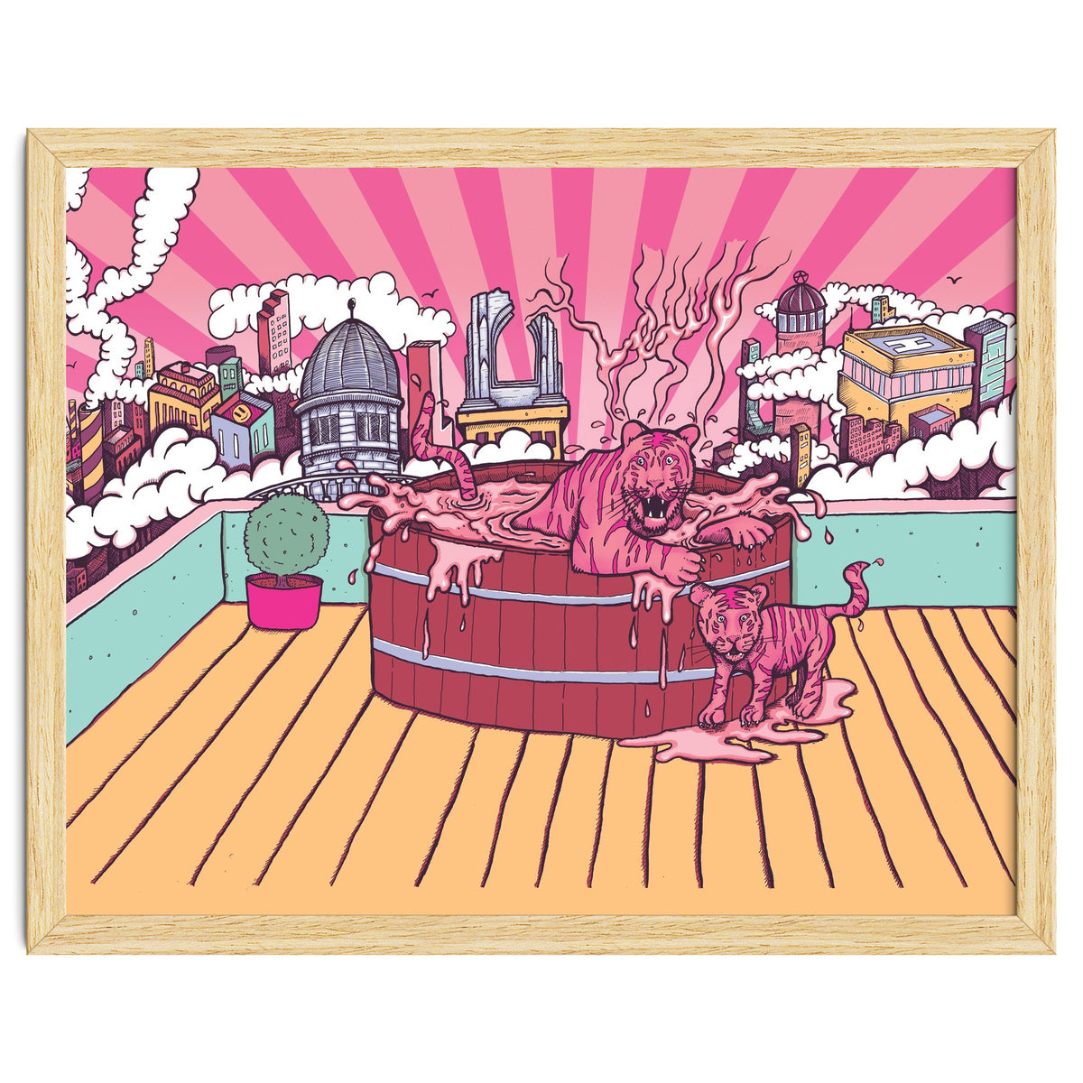 Strawberry Tigers Rooftop Jacuzzis Abbeydale Brewery x Lewy  12.4% ABV Strawberry, Chocolate, Smoked, Cherry Wood-chipped, Imperial Dessert Stout.