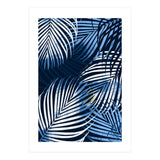 Palm Leaves Blue  (Print Only) thumbnail