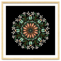 Floral Mandala | Black
