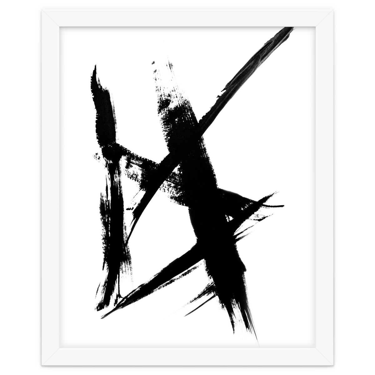 Abstract Brushstroke Print