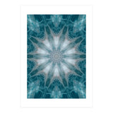 Mandala - Green, White, Rose (Print Only) thumbnail