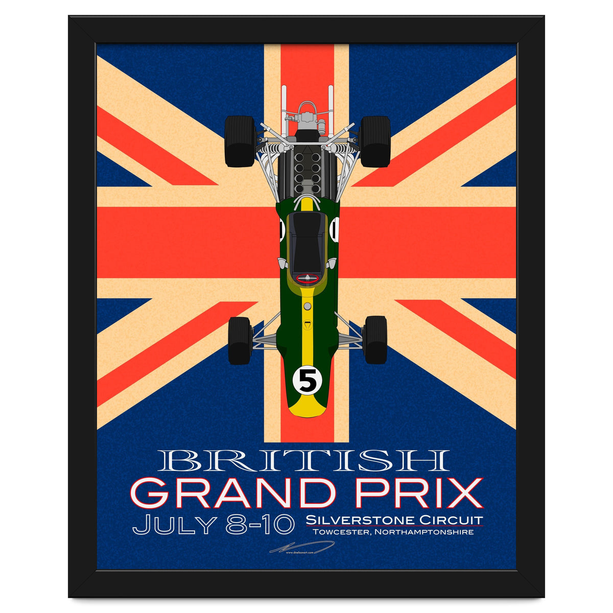 British Grand Prix poster