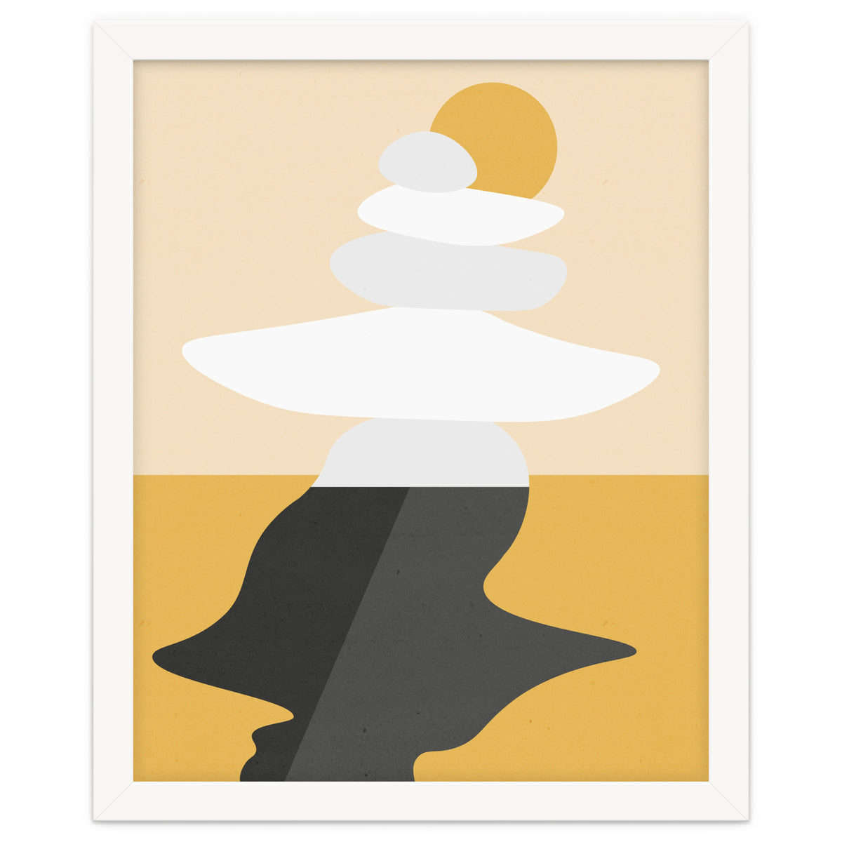 Abstract Cairn - Golden Desert