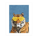 Hip Hop Tiger Yellow and Blue (Print Only) thumbnail