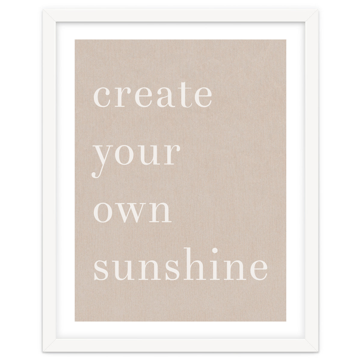 Create You Own Sunshine