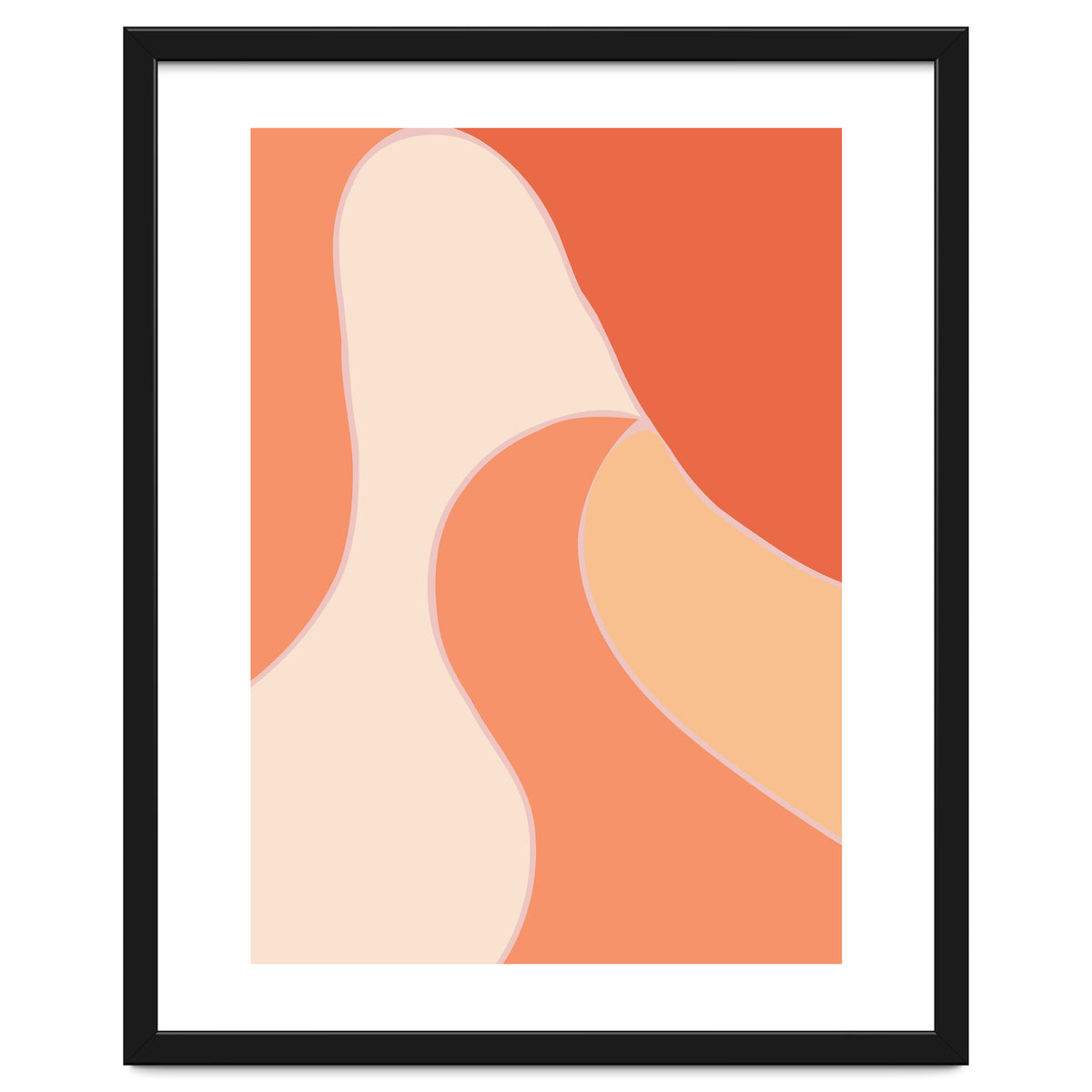 Colorful Orange Tones  Retro Waves