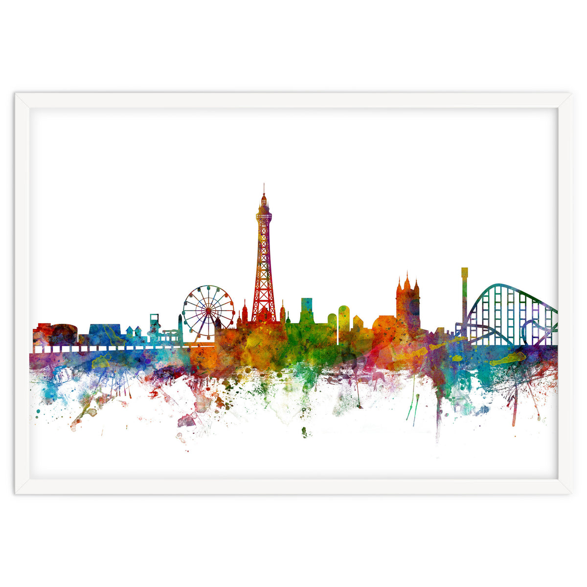 Blackpool England Skyline