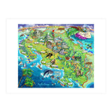 Costa Rica Map Illustration (Print Only) thumbnail