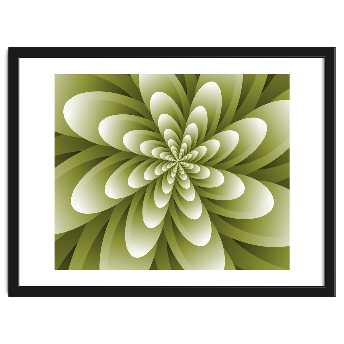 Abstract Optical Illusion Flower