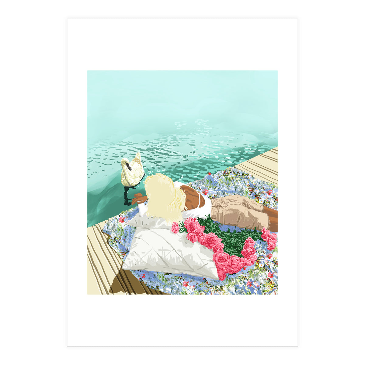 Heart Upon My Sleeve, Valentine's Day Love Bohemian (Print Only)