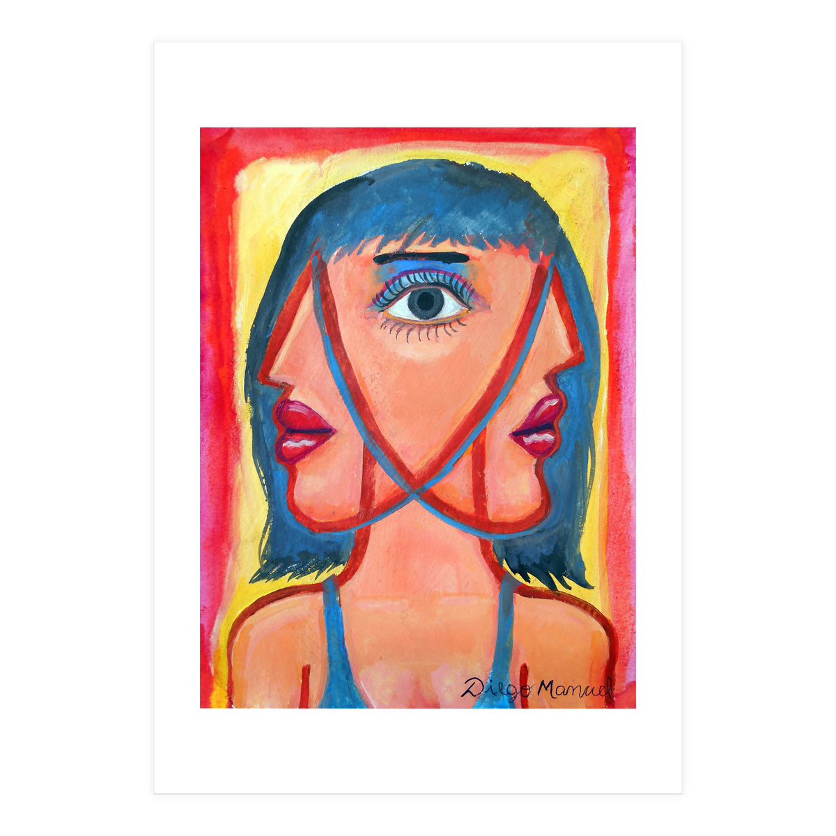Cabeza De Mujer 6 (Print Only)