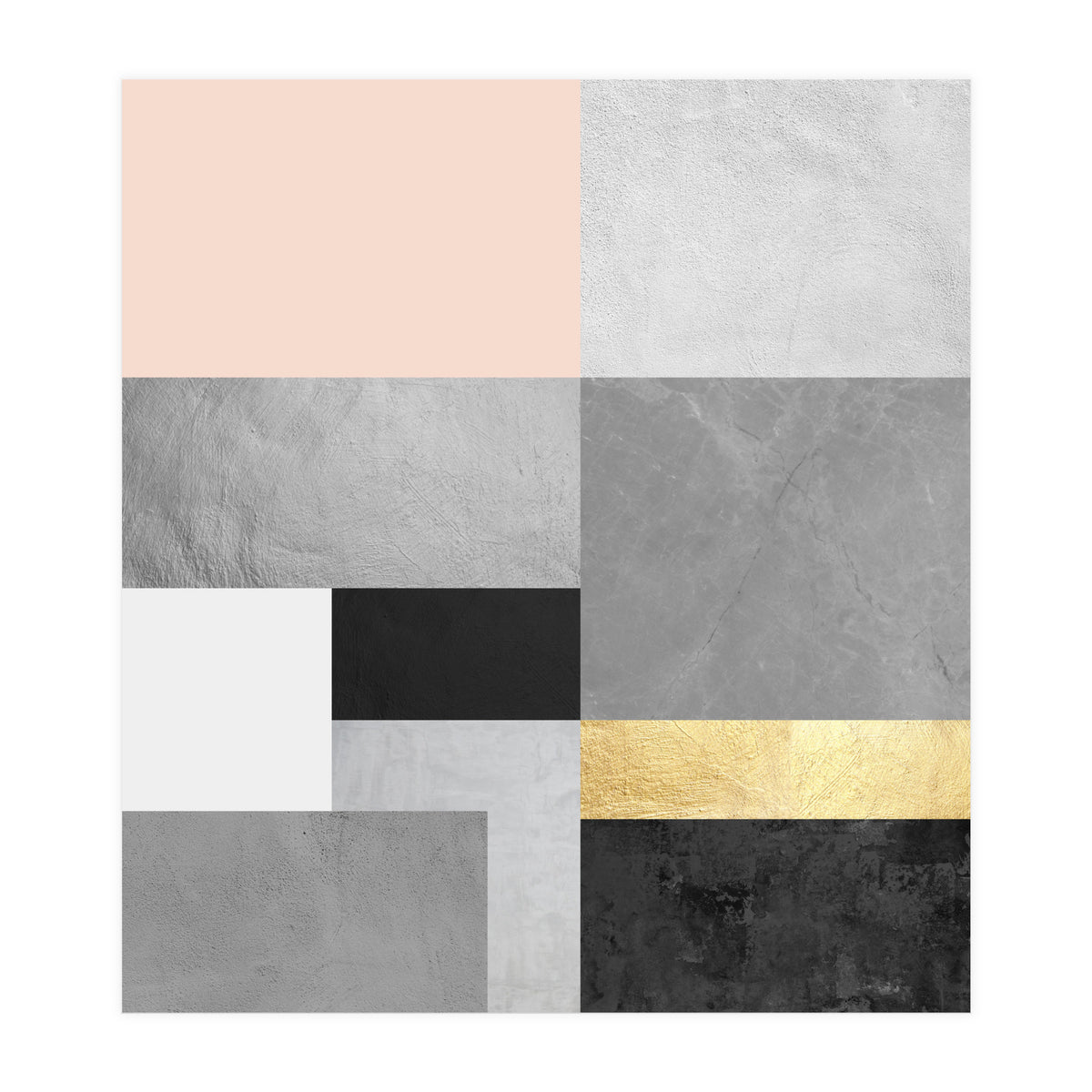 Geometric and golden I (Print Only)