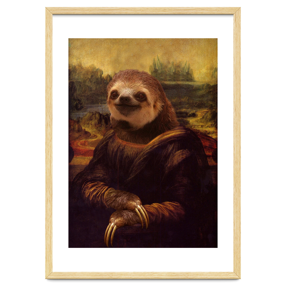 Sloth Mona Lisa