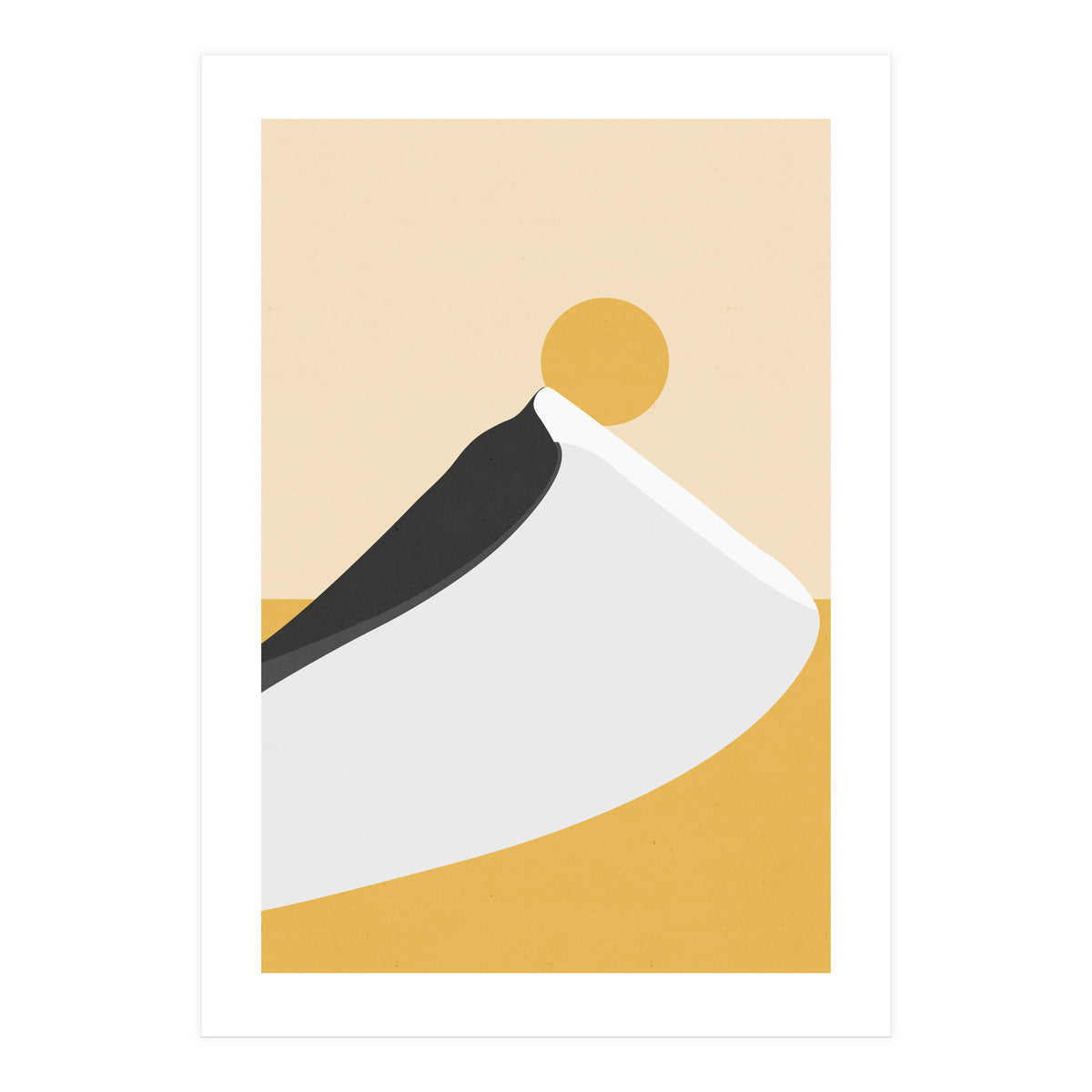 Abstract Dune - Golden Desert (Print Only)
