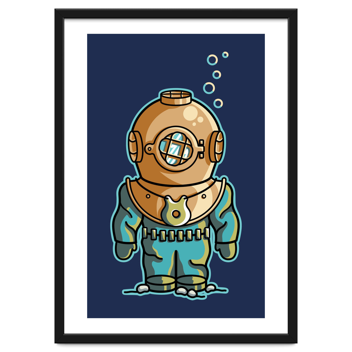 Cute Deep Sea Diver