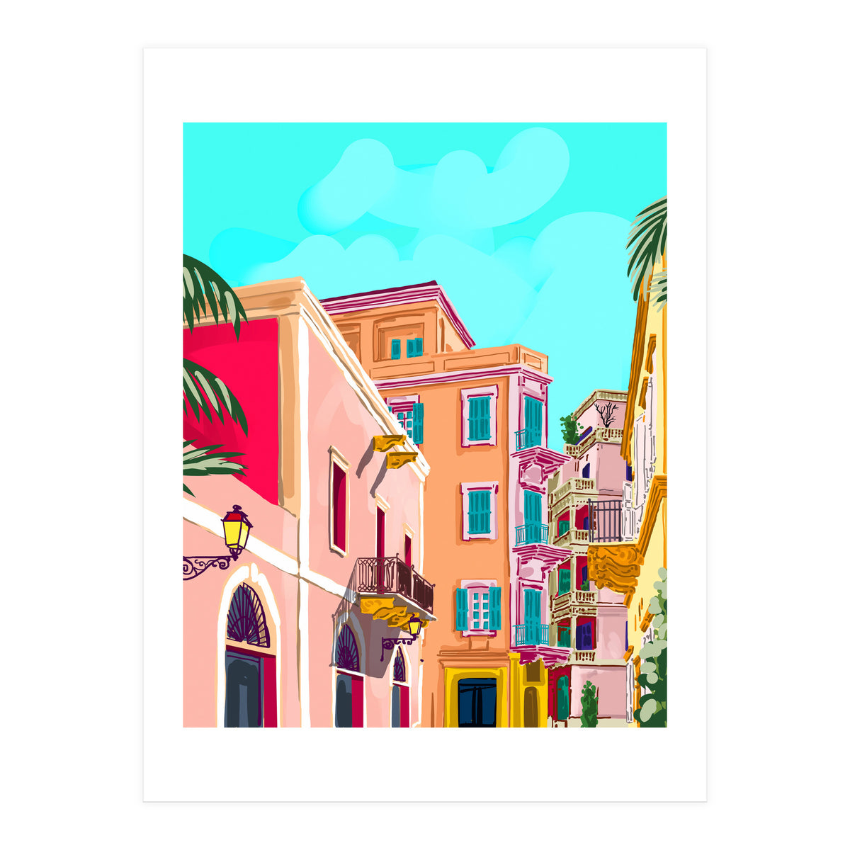 Colorful Houses (Print Only)