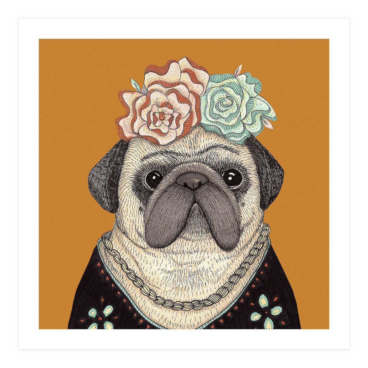 Frida Pug 7000 (Print Only)