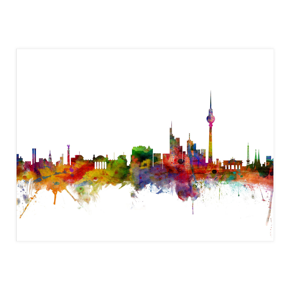 Berlin Germany Skyline (Print Only)