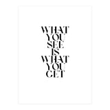 WHAT YOU SEE (Print Only) thumbnail