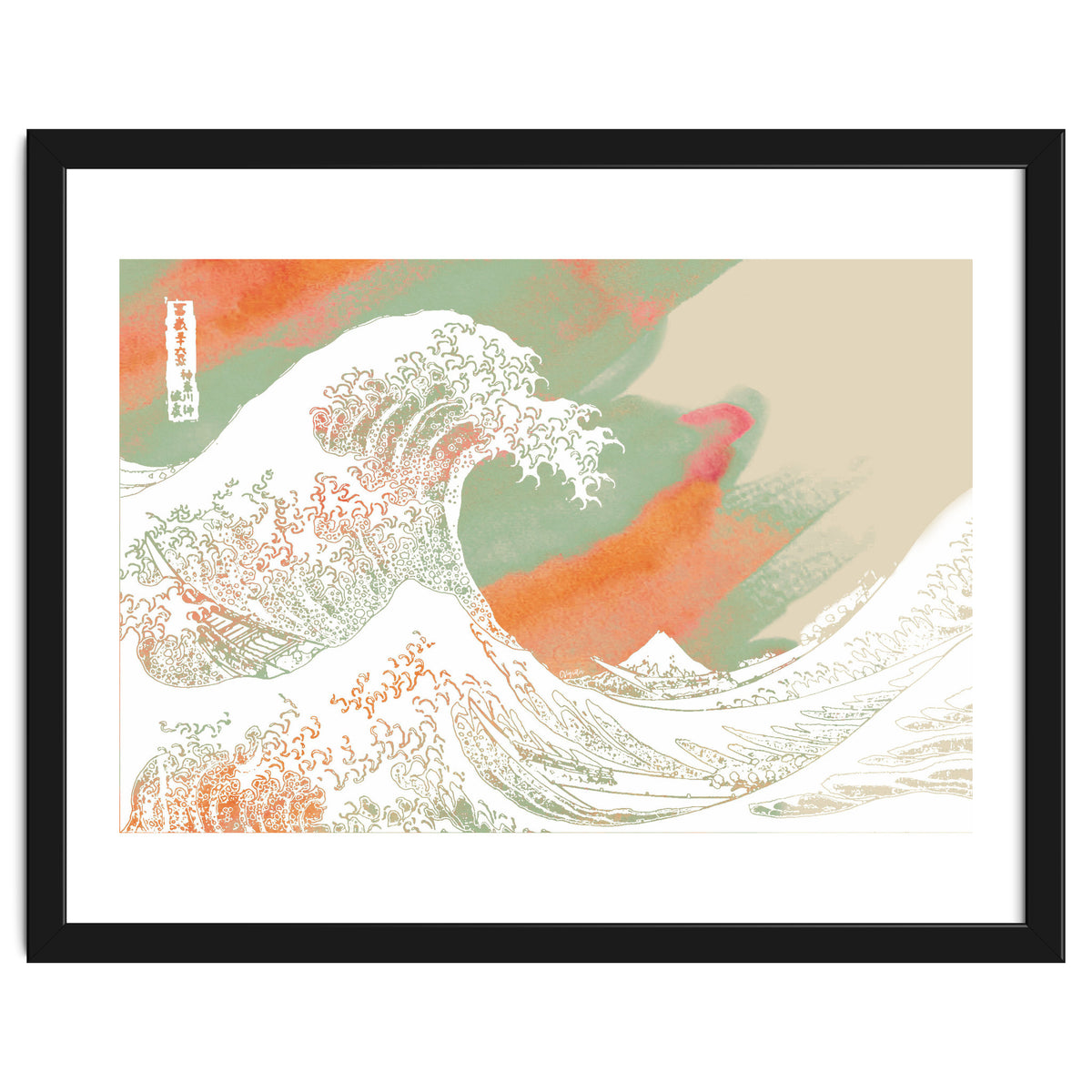 Calm into Great Wave Paint  I