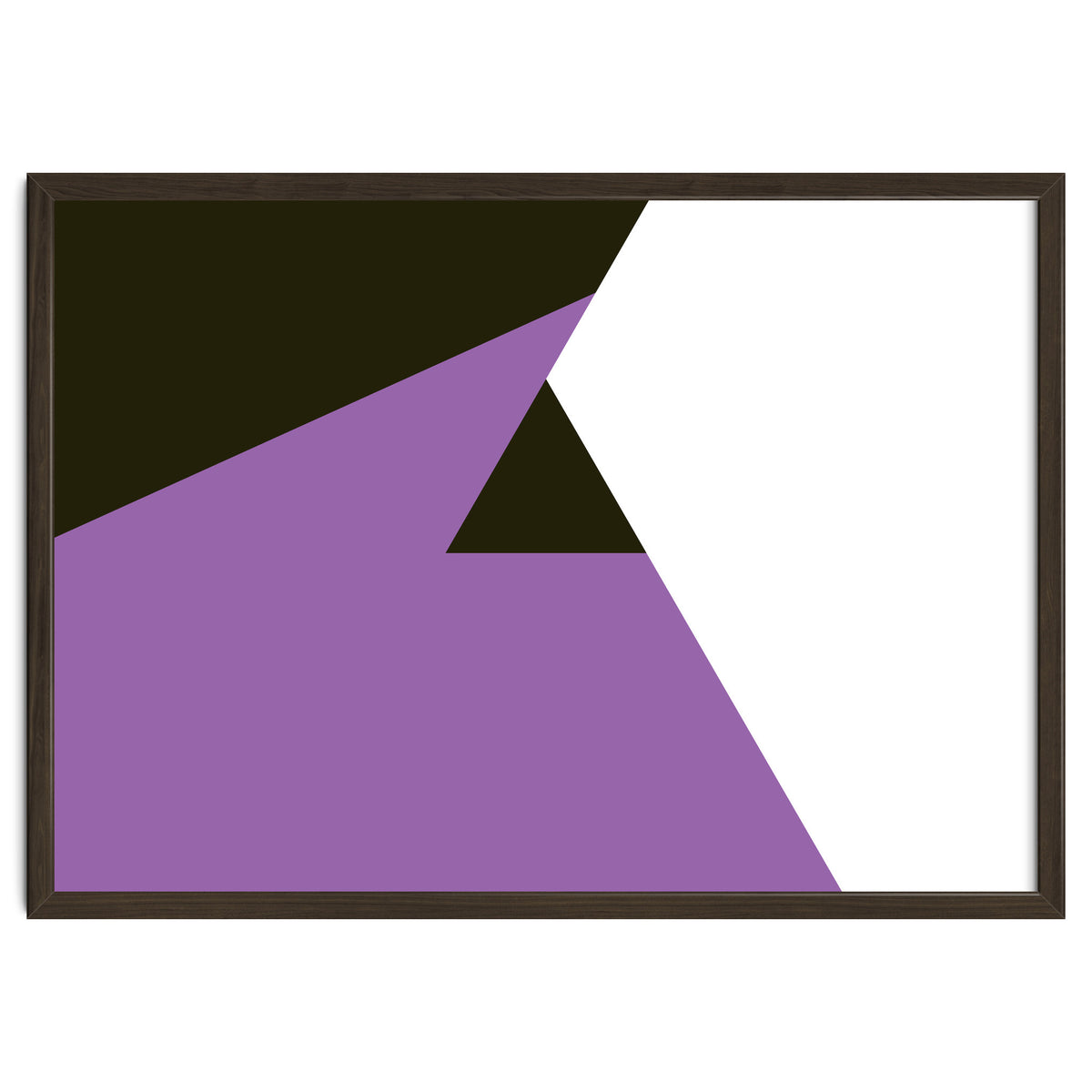 Geometric Shapes No. 80 - purple, black & white