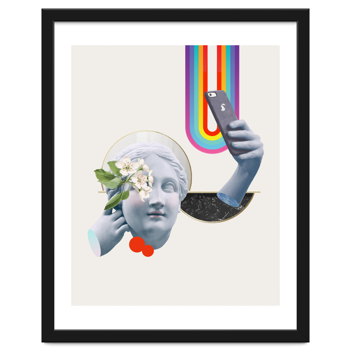 Greek Goddess Rainbow Selfie By Pear