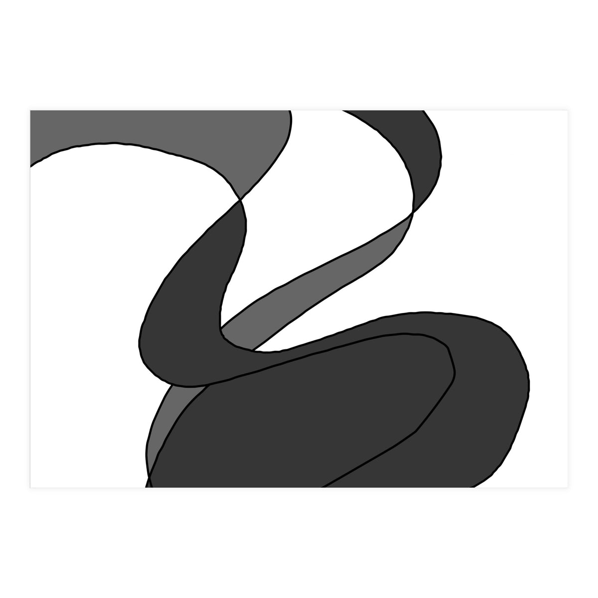 Grey Waves 7 (Print Only)