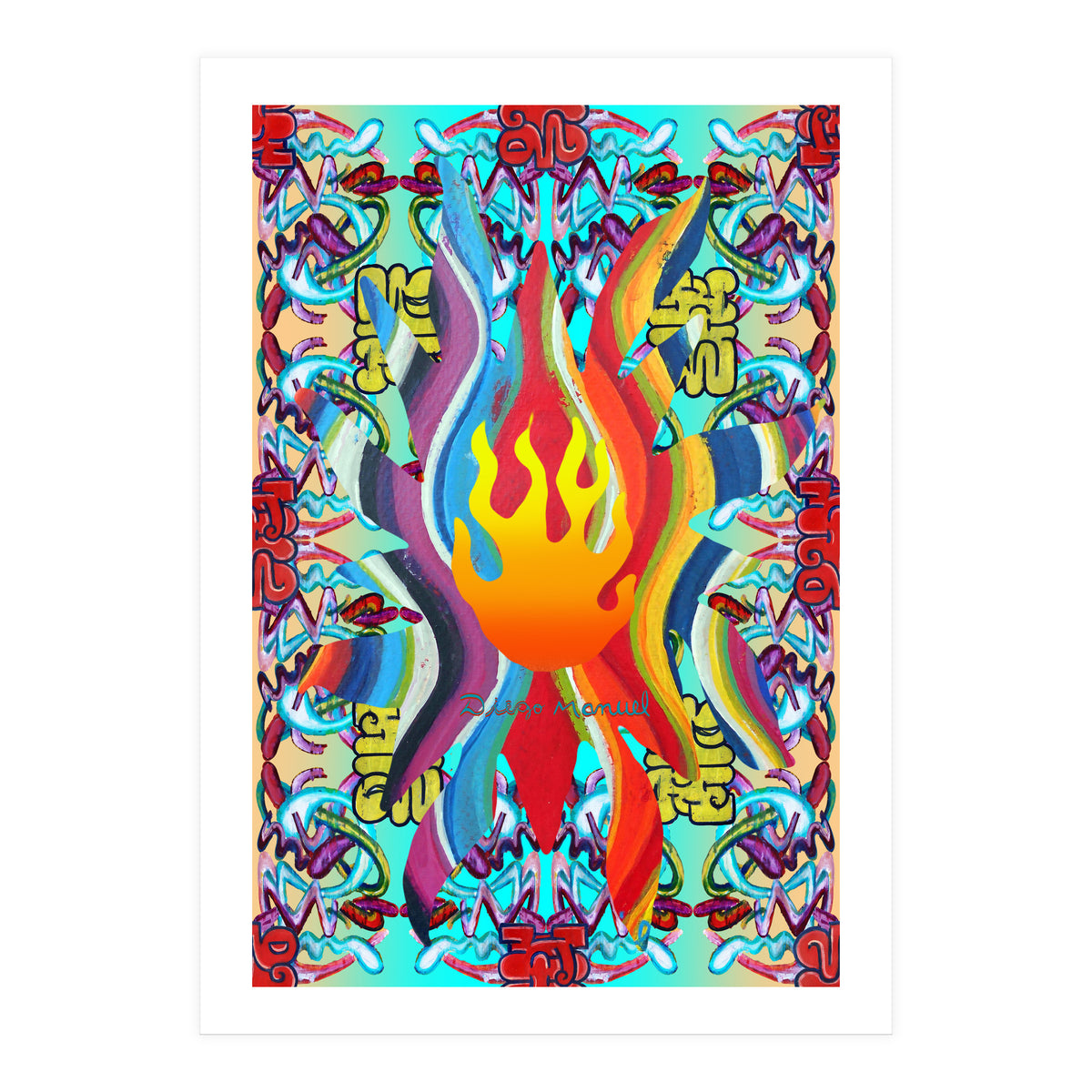 Fuego Y Graffiti 40 (Print Only)