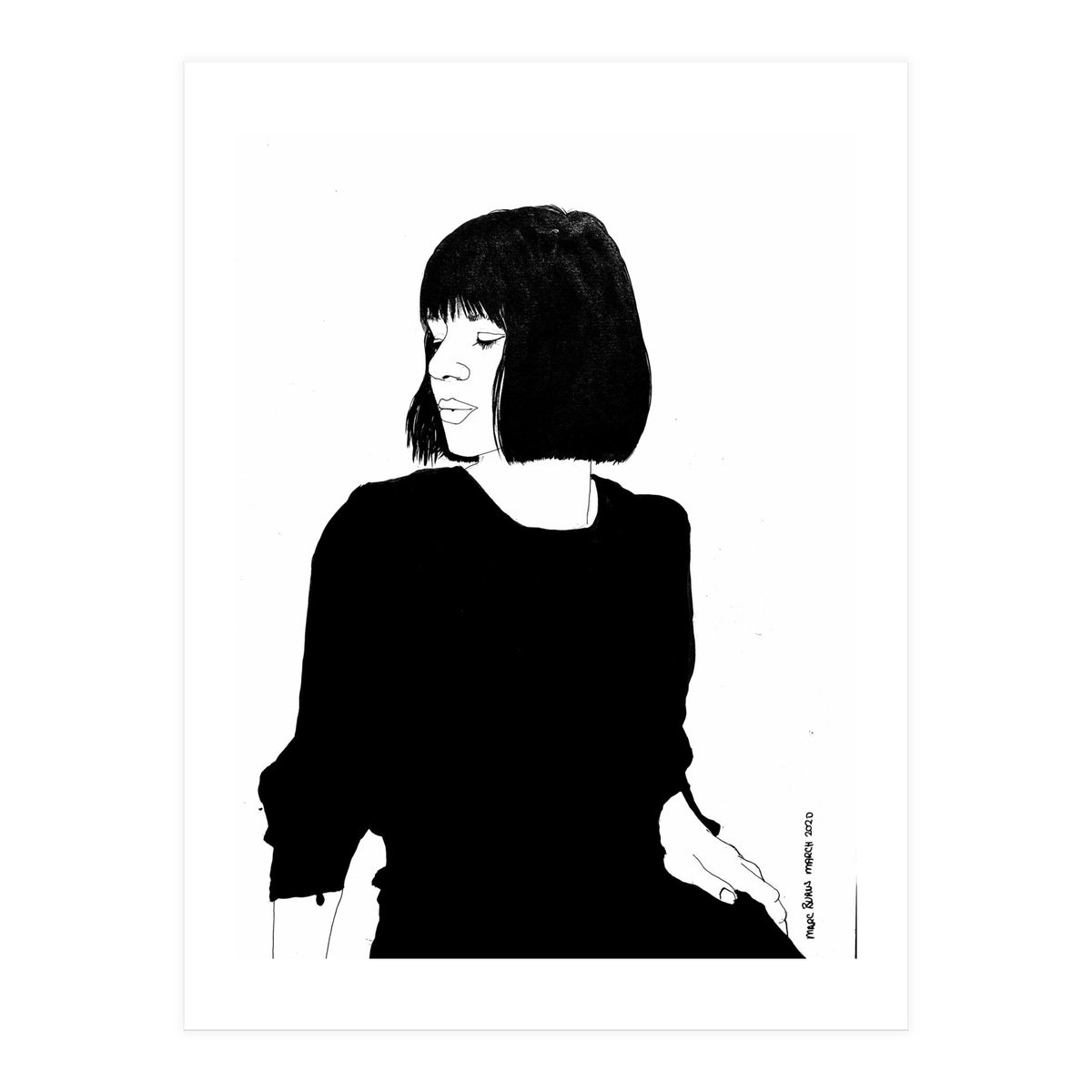 Untitled 84 - Woman in black (Print Only)