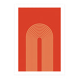 Rainbow Lines Mid Century Geometric Art (Print Only) thumbnail