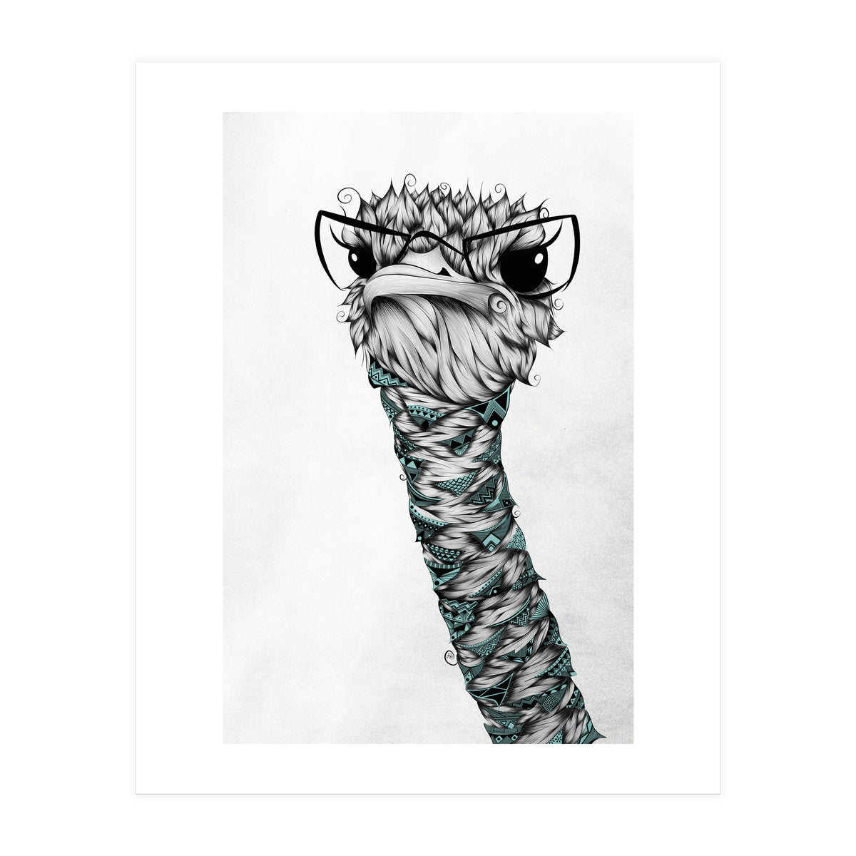 Poetic Ostrich (Print Only)