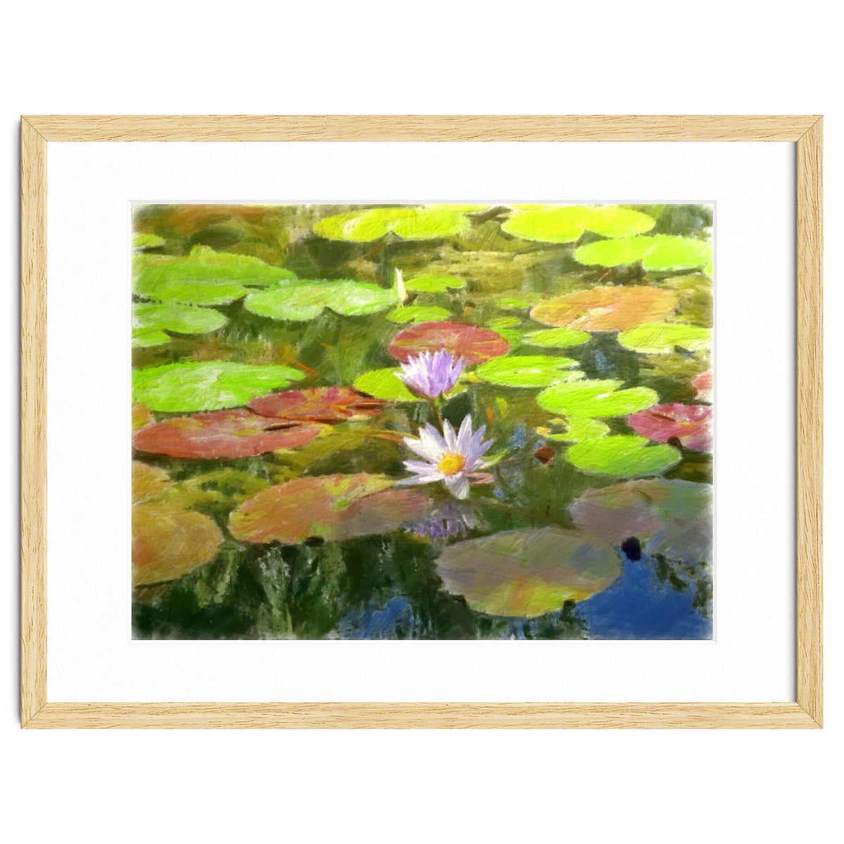 Floating in the water