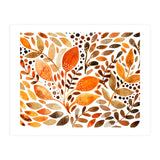 Watercolor modern foliage - autumn palette (Print Only) thumbnail