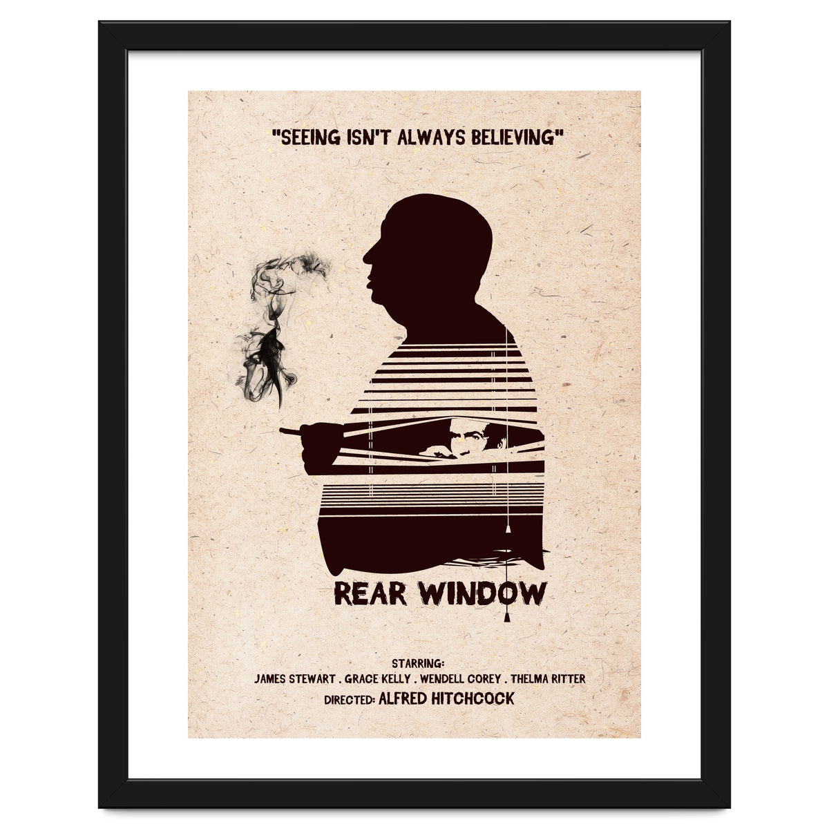 Hitchcock Rear Window movie poster