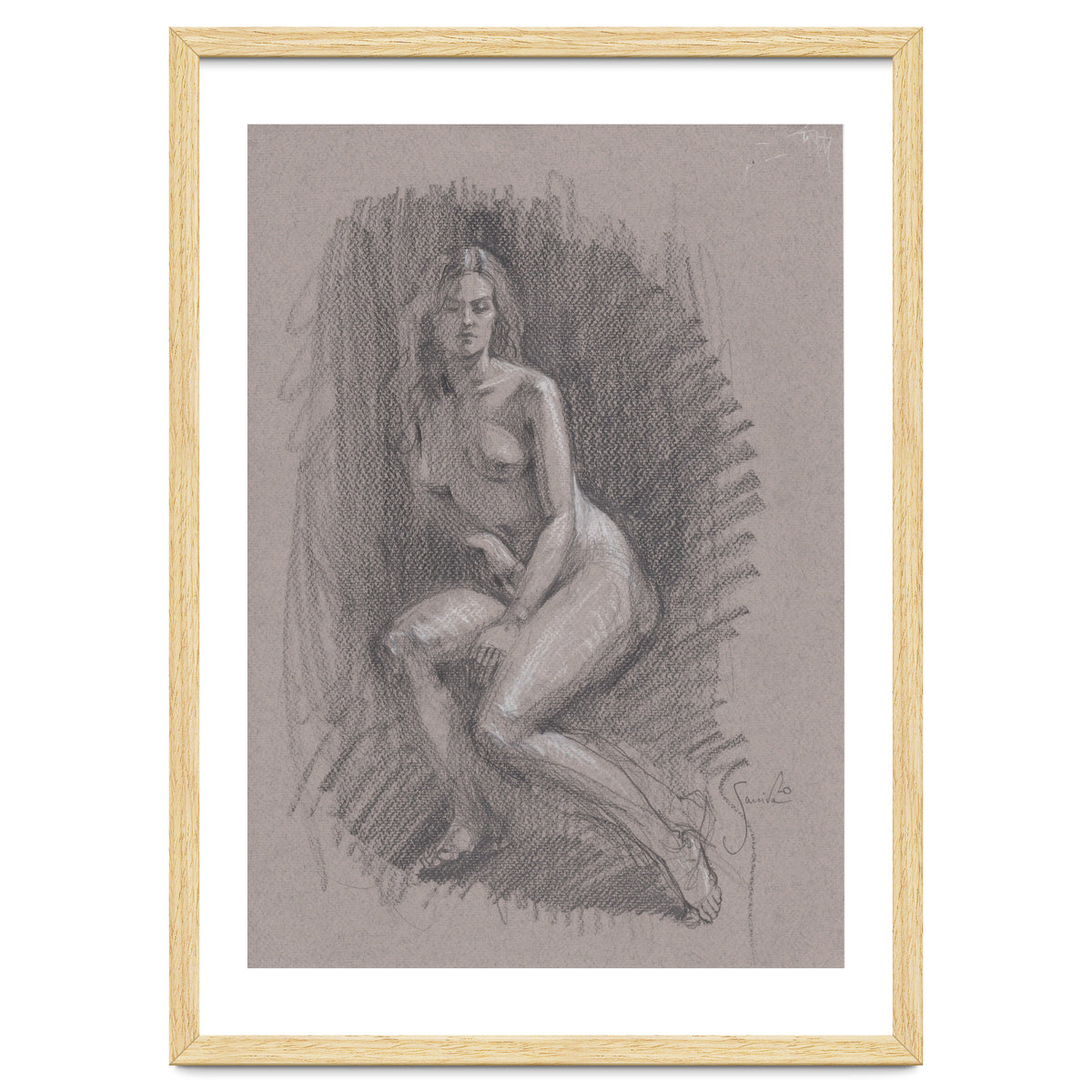 Beautiful drawing of a woman