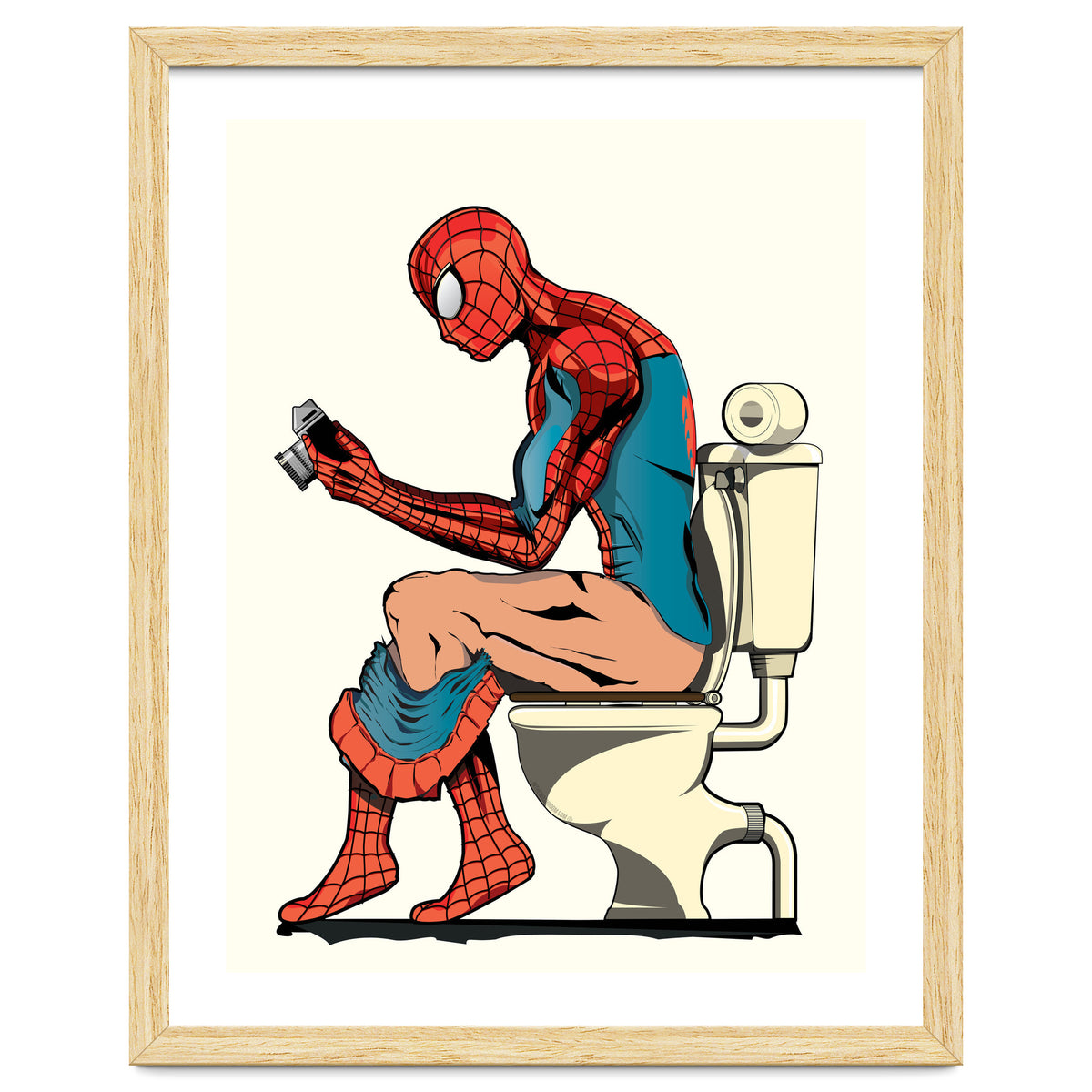 Spider-man on the Toilet, funny bathroom humour