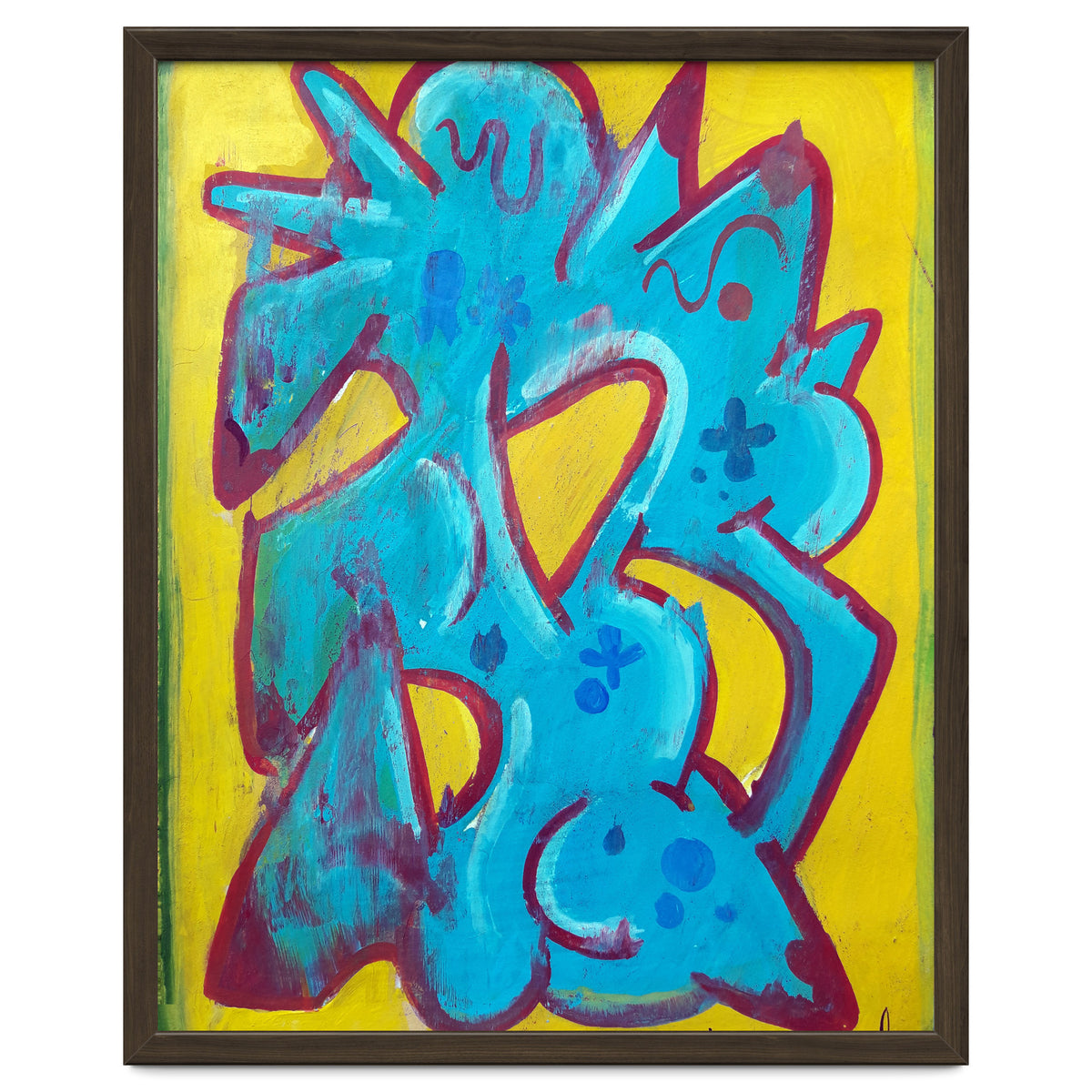 Forma Celeste Sobre Amarillo 4