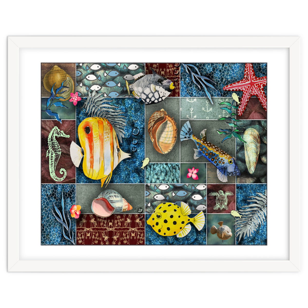 Sea Life Collage