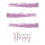 Text Art CHOOSE HAPPY | pink (Print Only) thumbnail