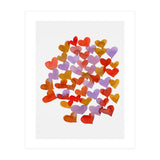 Watercolor melting hearts - retro (Print Only) thumbnail