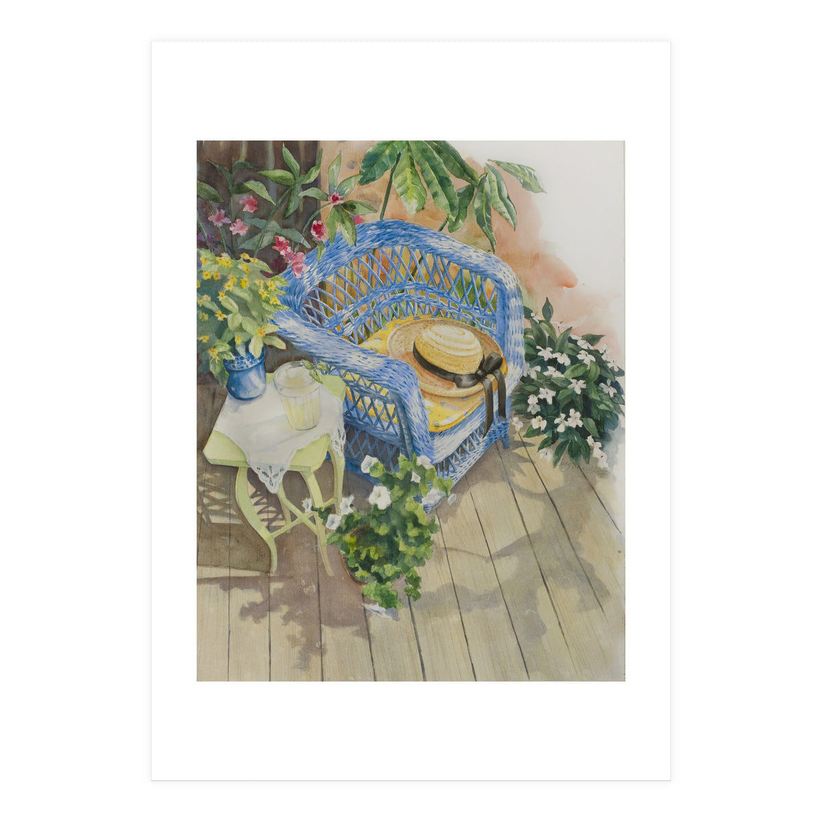 Blue Wicker (Print Only)