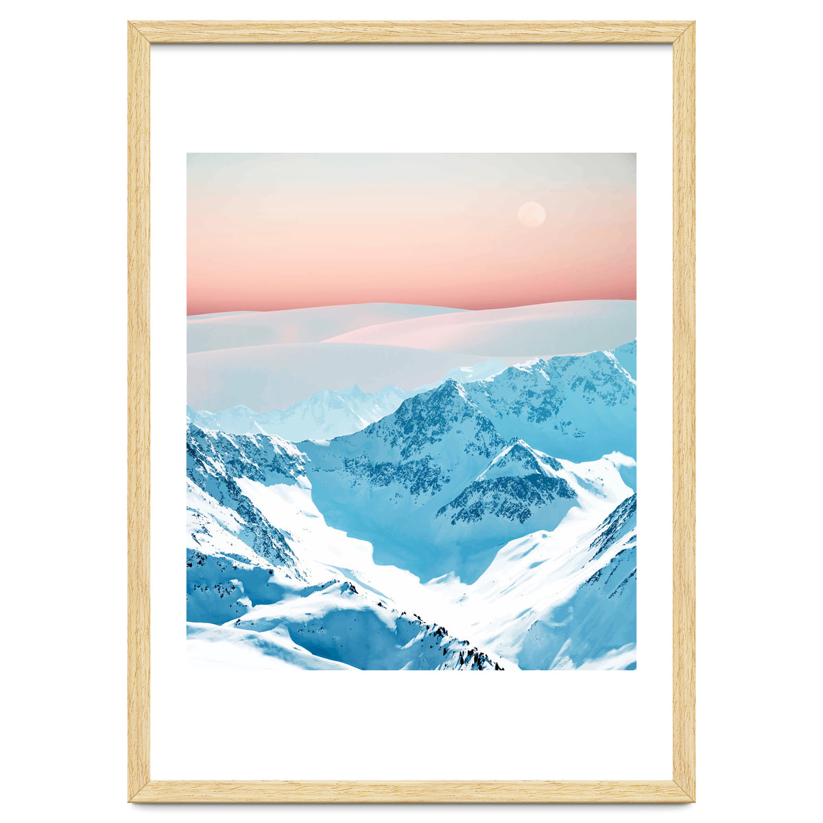 Snow & Blush Horizon