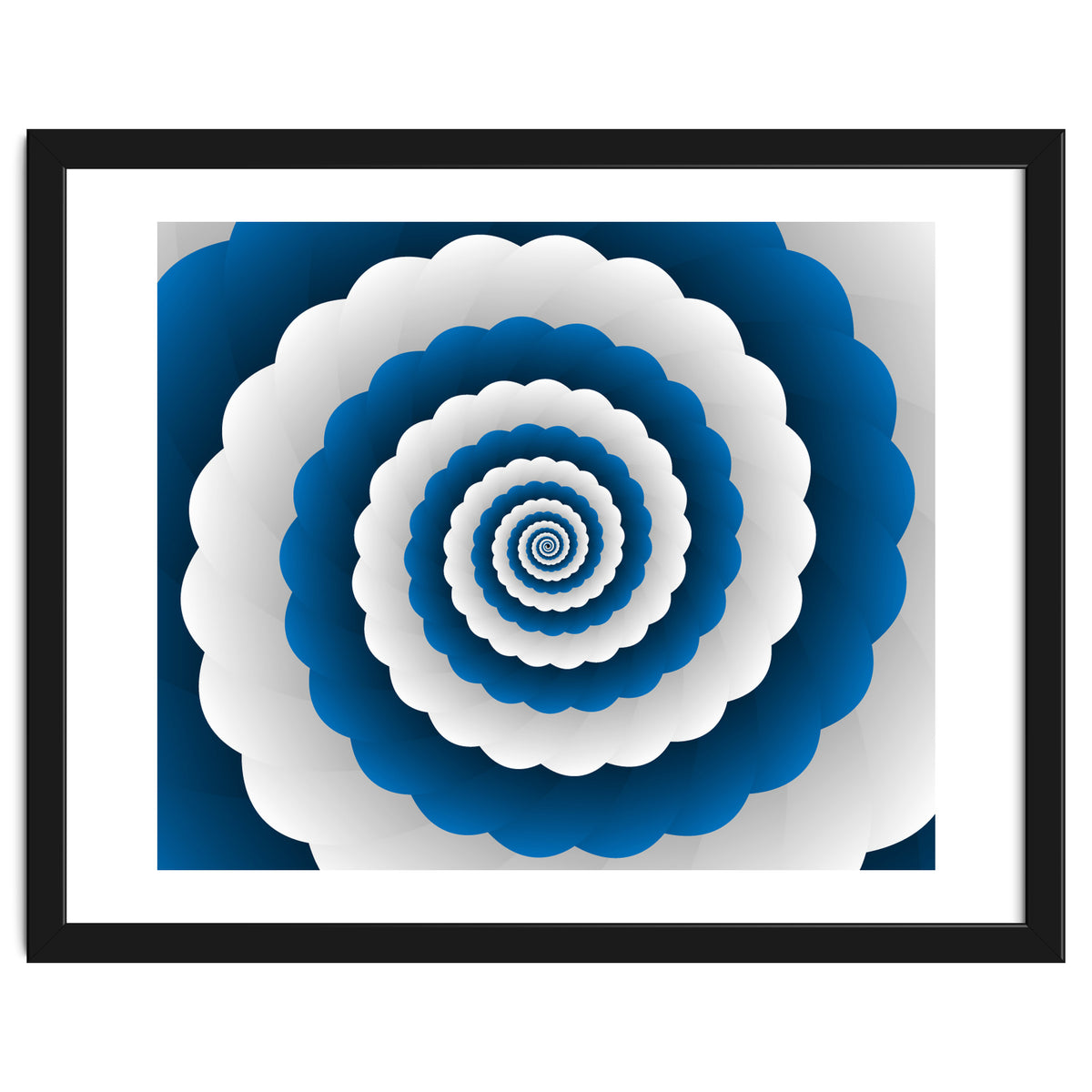 Blue Modern Floral Interior Design