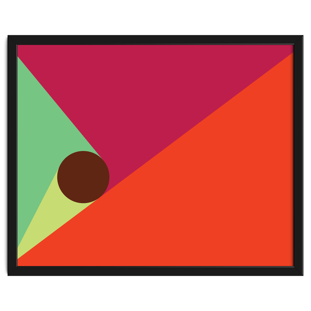 Geometric Shapes No. 25 - orange, mint & purple