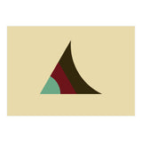 Geometric Shapes No. 5 - beige,  purple & turquoise (Print Only) thumbnail
